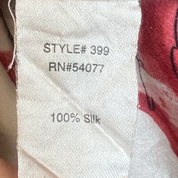 Cabi 399 Gypsy Size Large Watercolor Floral 100% Silk Flowy Dolman Blouse Top - Picture 9 of 10